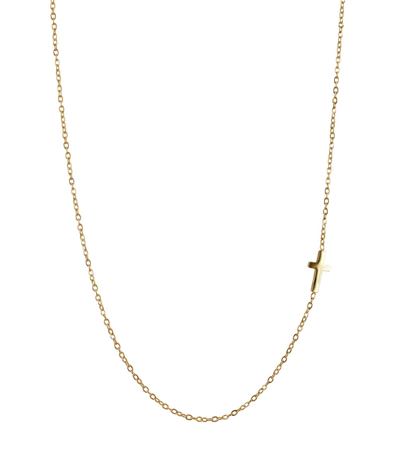 CROSS Plain Necklace Gold