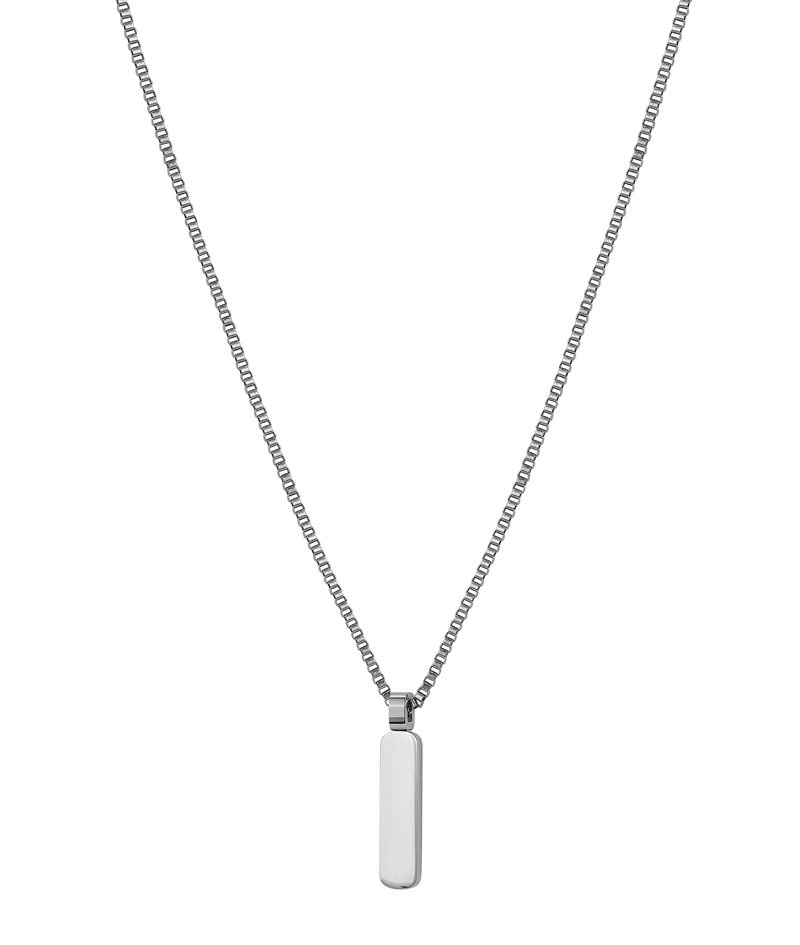 BOONE Plate Necklace Steel