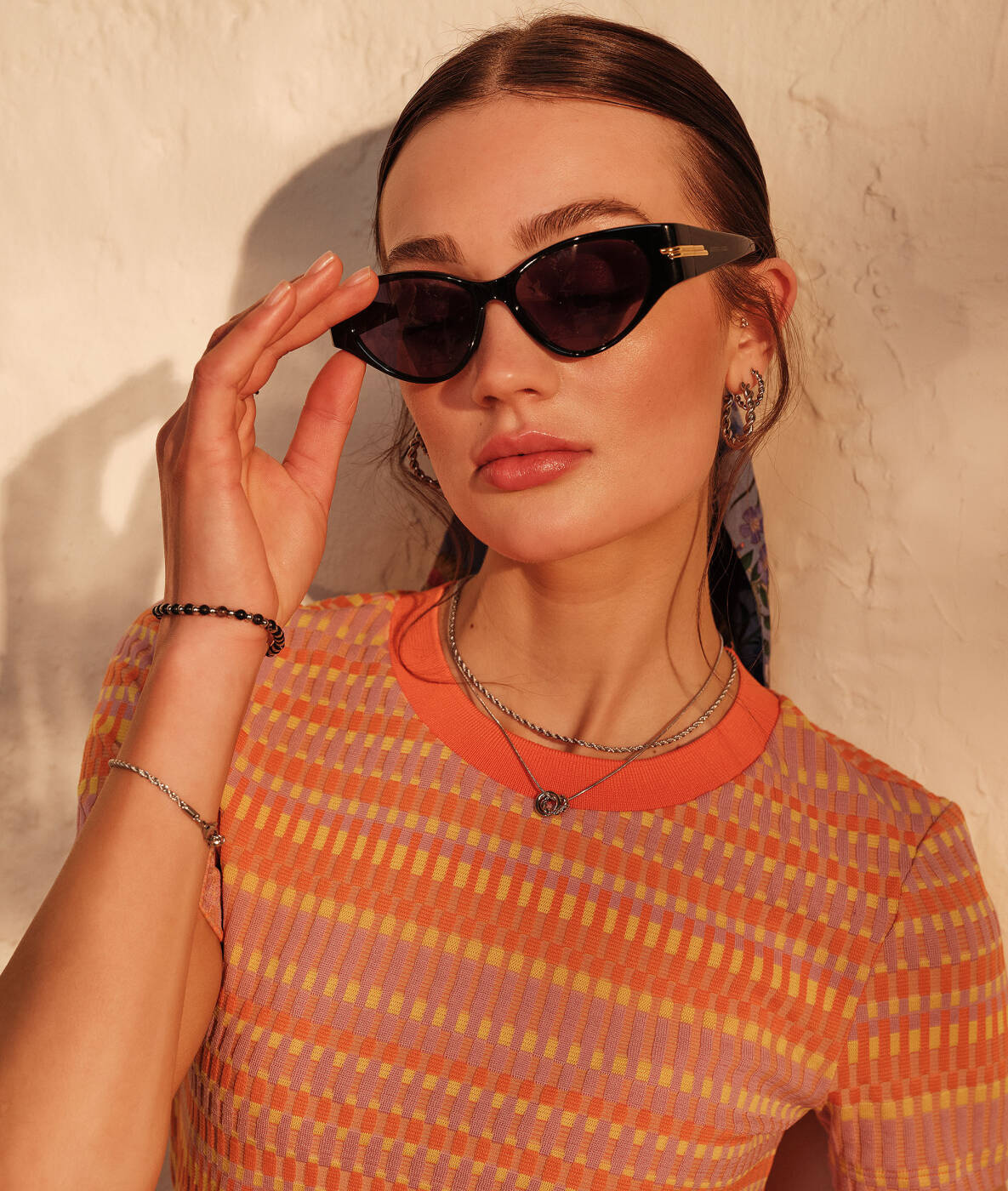 TWIST Medium Oorbellen Staal