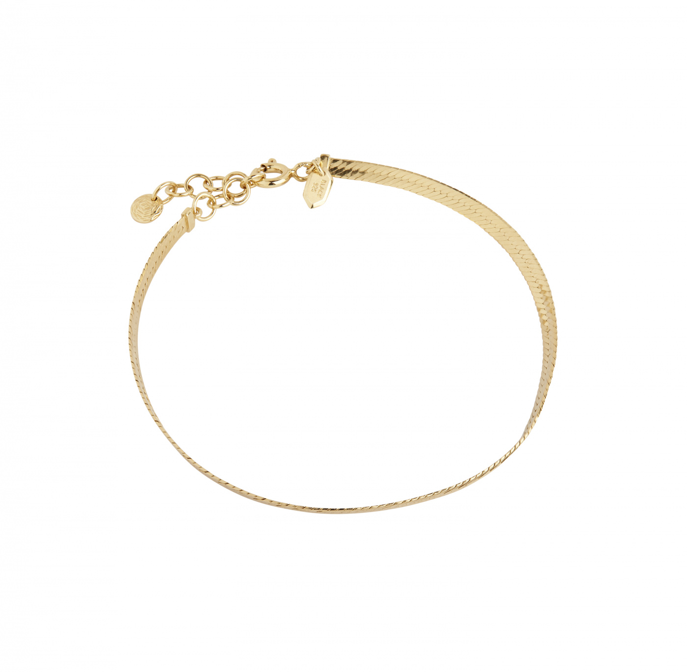 Sentiero Bracelet (S/M) - Goldplated Silver (One)