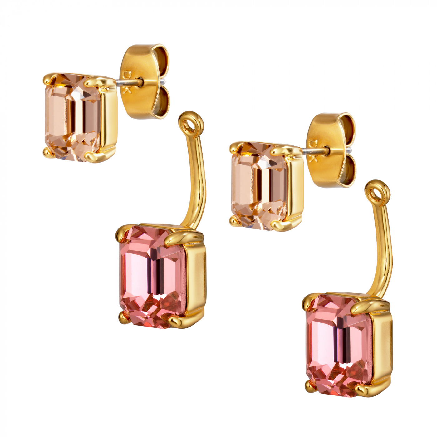 TETI SG LIGHT ROSE / PEACH Earrings Gold