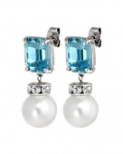 WALI SS AQUA - WHITE PEARL Earrings WALI SS AQUA - WHITE PEARL Earrings