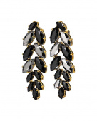 BANYAN SG BLACK EARRINGS GOLD BANYAN SG BLACK EARRINGS GOLD