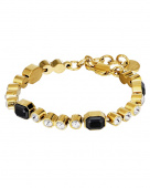 GRIVNA SG BLACK / CRYSTAL BRACELET GOLD GRIVNA SG BLACK / CRYSTAL BRACELET GOLD