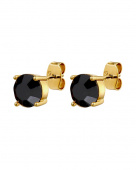 DAZE SG BLACK EARRINGS GOLD DAZE SG BLACK EARRINGS GOLD