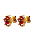 BILLIS SG RED / PINK EARRINGS GOLD BILLIS SG RED / PINK EARRINGS GOLD