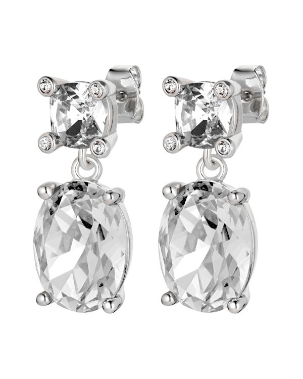 ANTONIA SS CRYSTAL EARRINGS SILVER