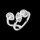 You & Me Baby Ring Silver You & Me Baby Ring Silver