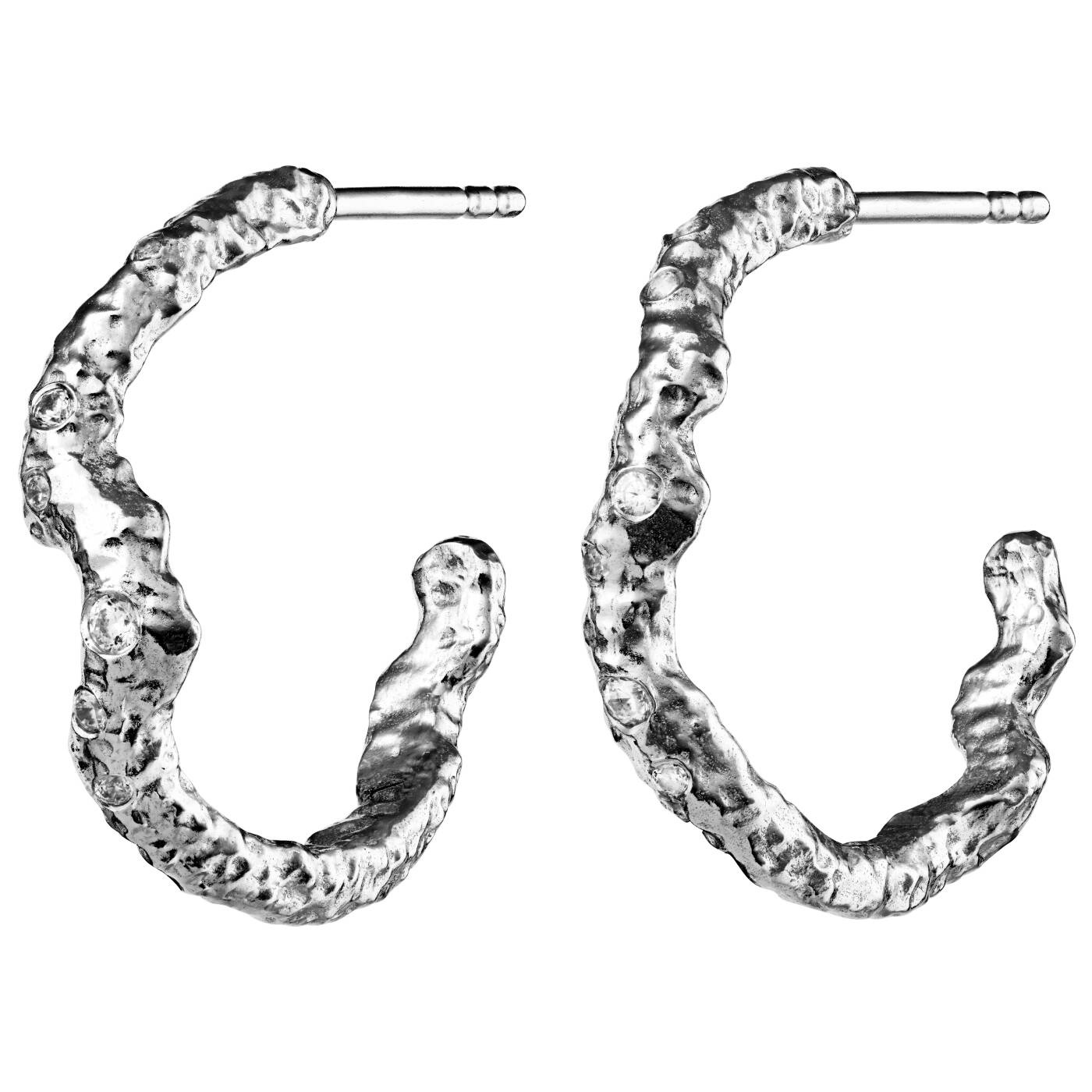 Janine grande Oorbel Zilver