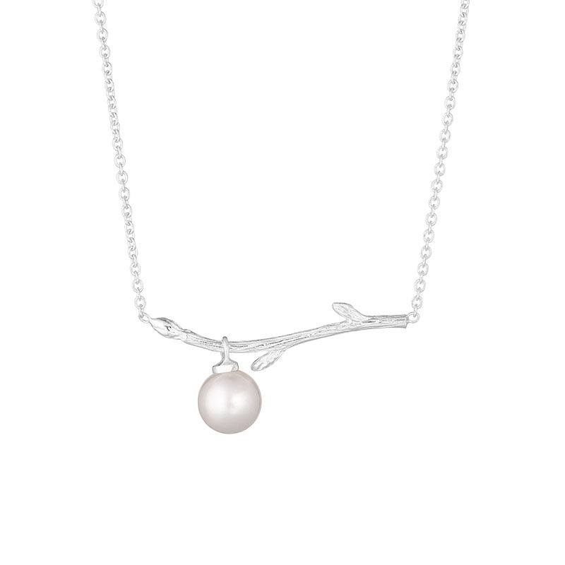Branch pearl necklace