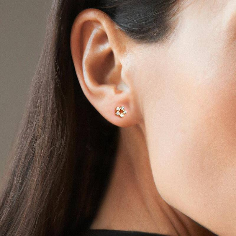 Bliss studs/Oorbel Goud