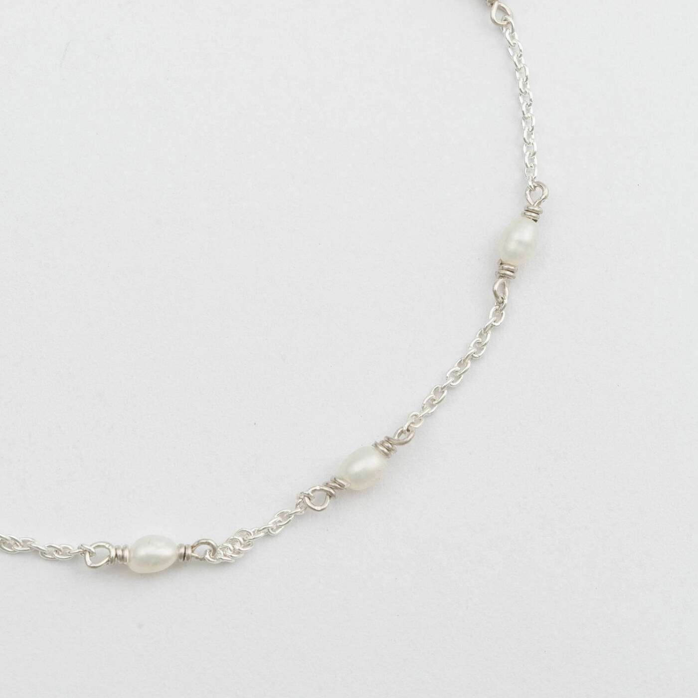 Treasure Multi Pearl Bracelet Zilver