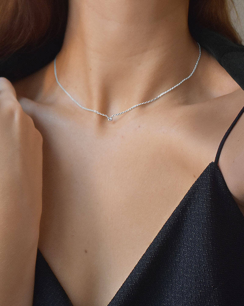 Diamond Sky drop Kettingen Zilver