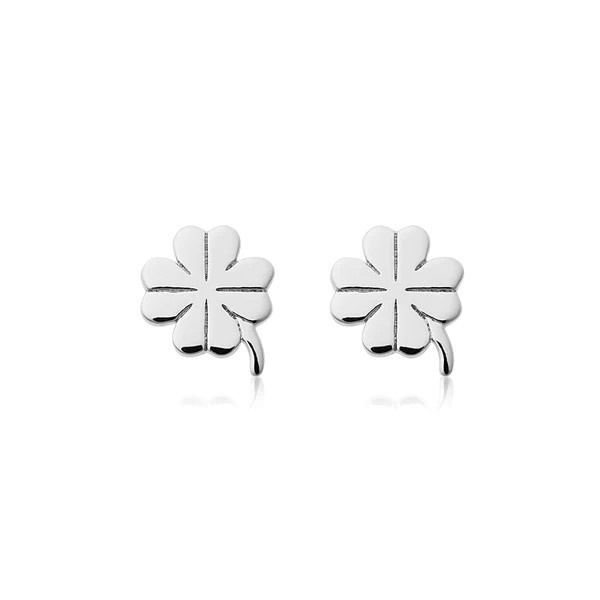 Clover studs Zilver