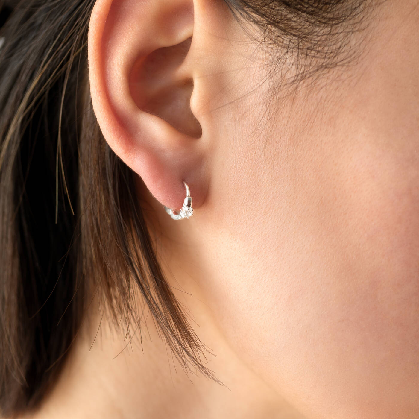 Mini Princess Hoops Zilver