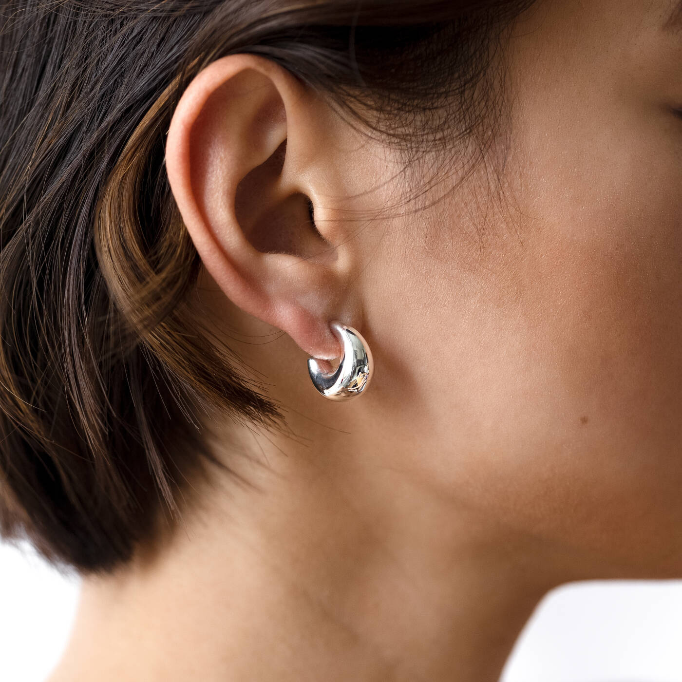 Bolded Little Sis Oorbel Zilver