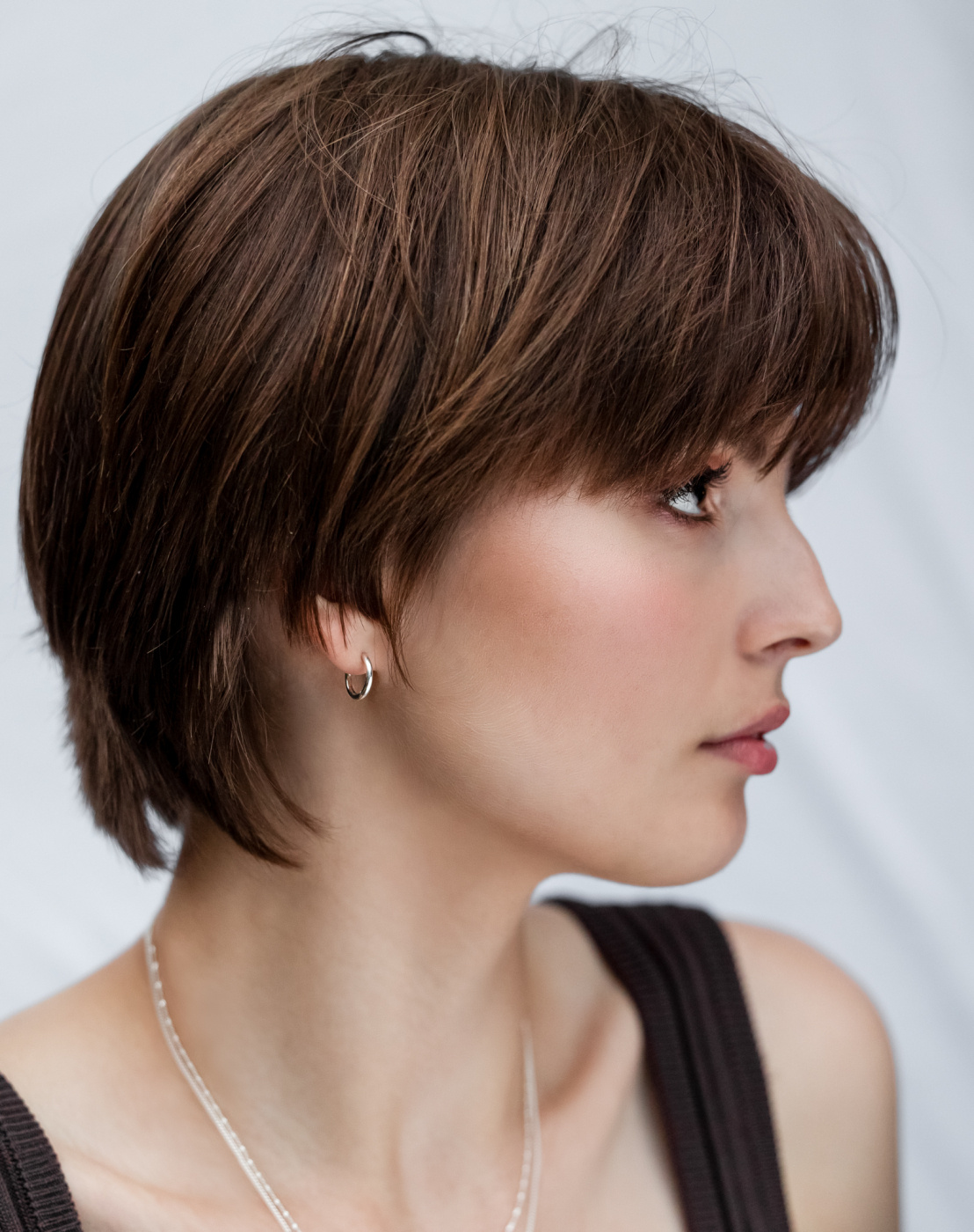 Beloved Fat Medium Hoops Silver