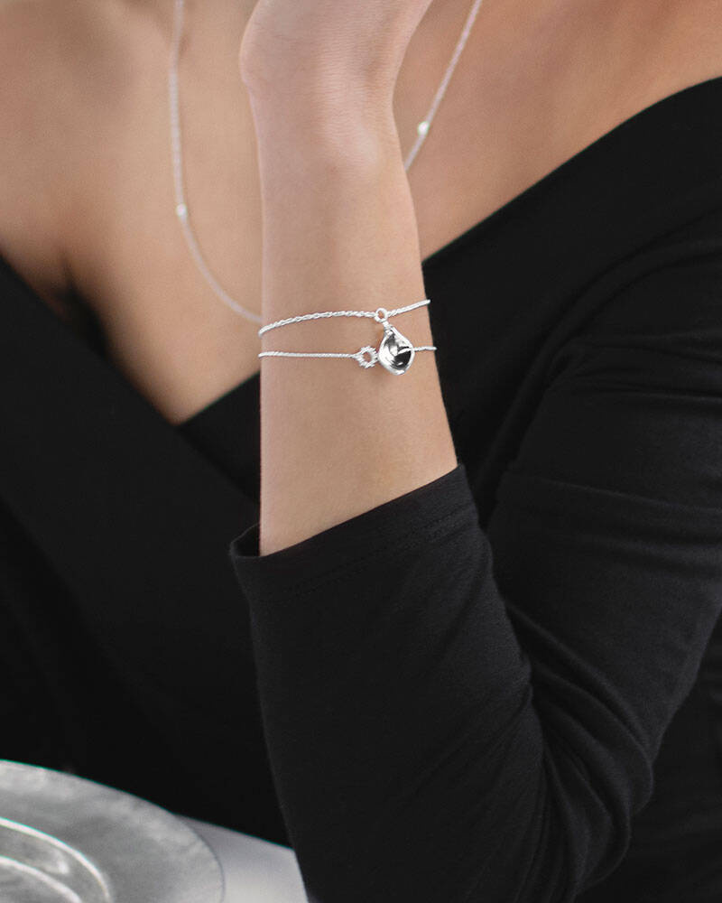 Gaias Grace single Armbanden Zilver