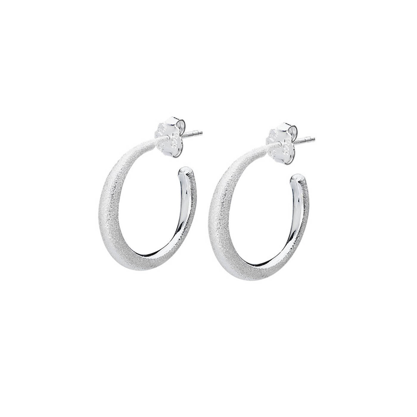 Les Amis hoops matte Zilver