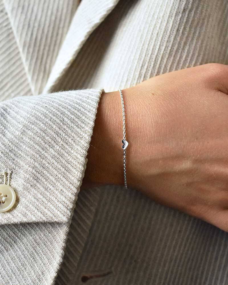 Loving Heart drop Armbanden Zilver