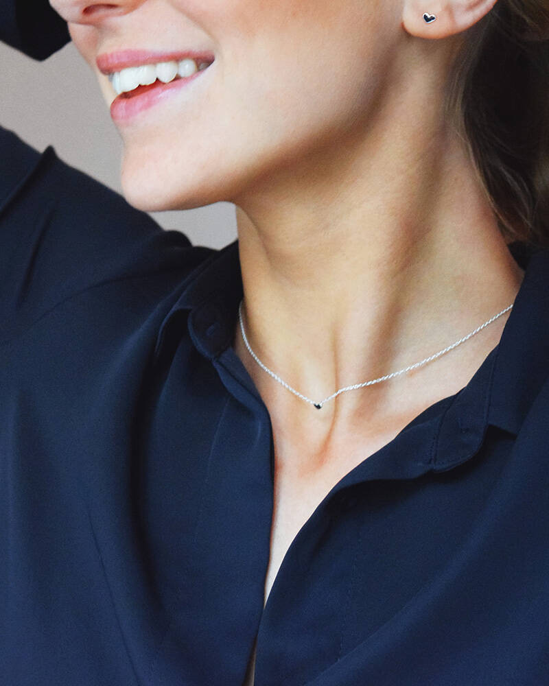 Loving Heart drop Kettingen Zilver