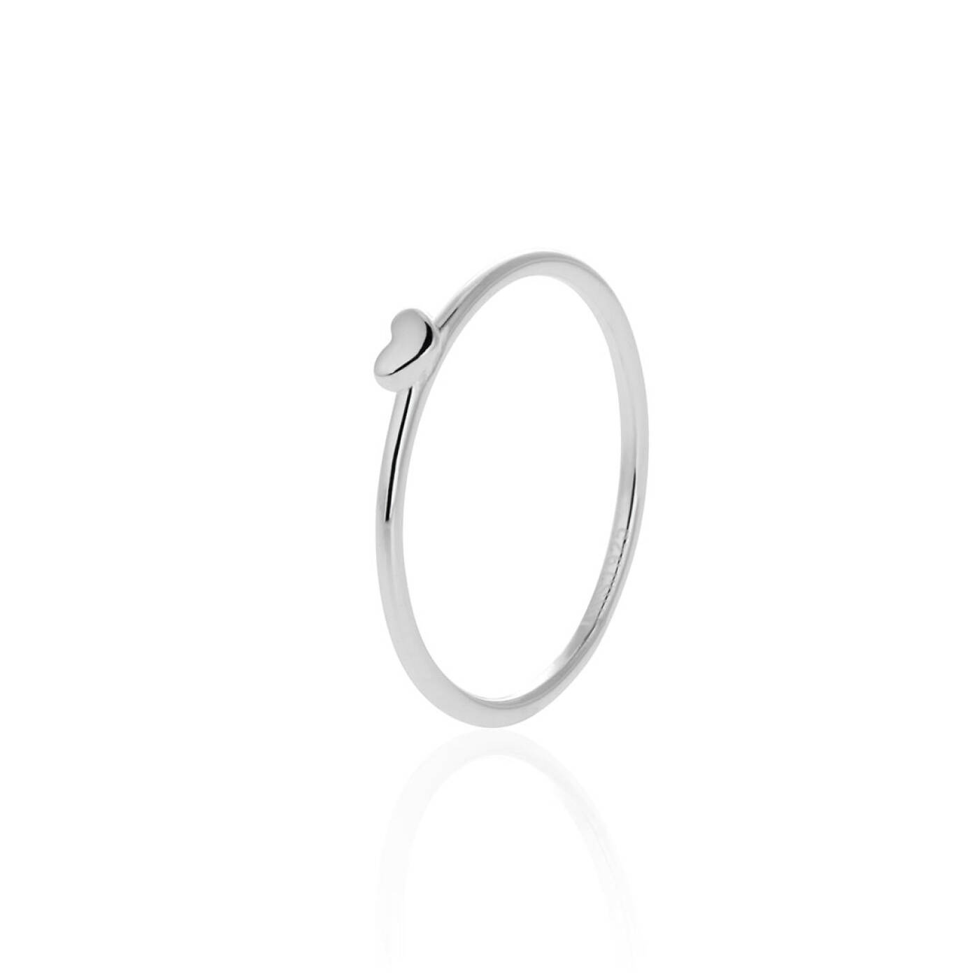 Loving Heart drop ring Zilver
