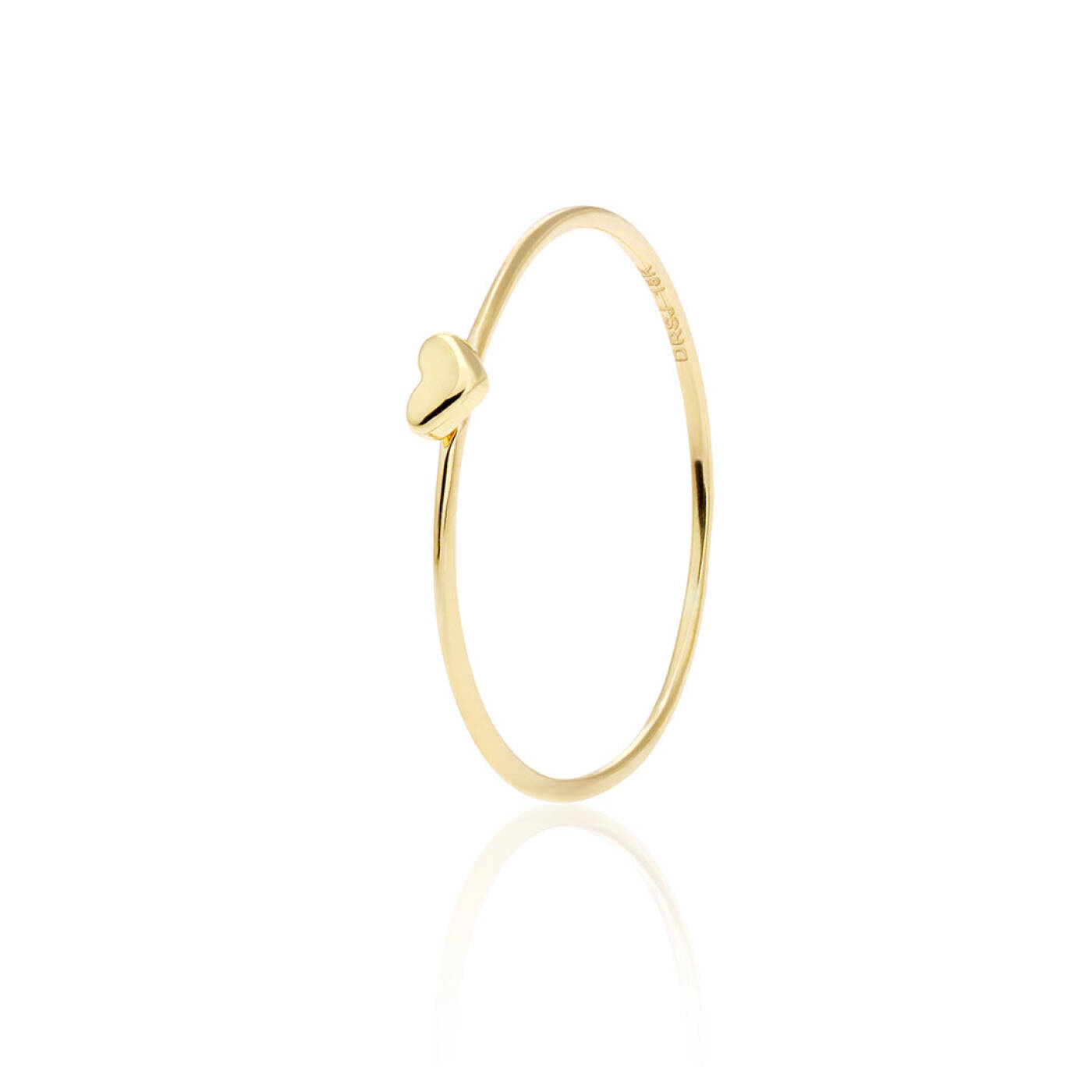 Loving Heart drop ring 16,5 Goud
