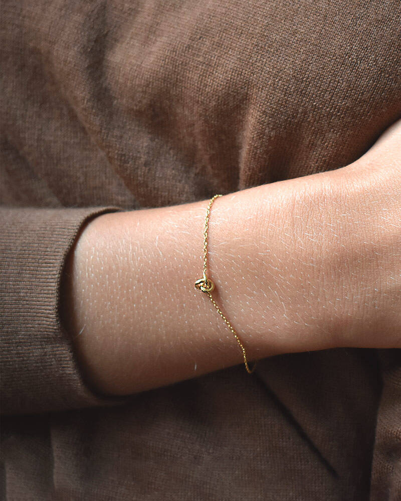 Le knot drop Armbanden Goud