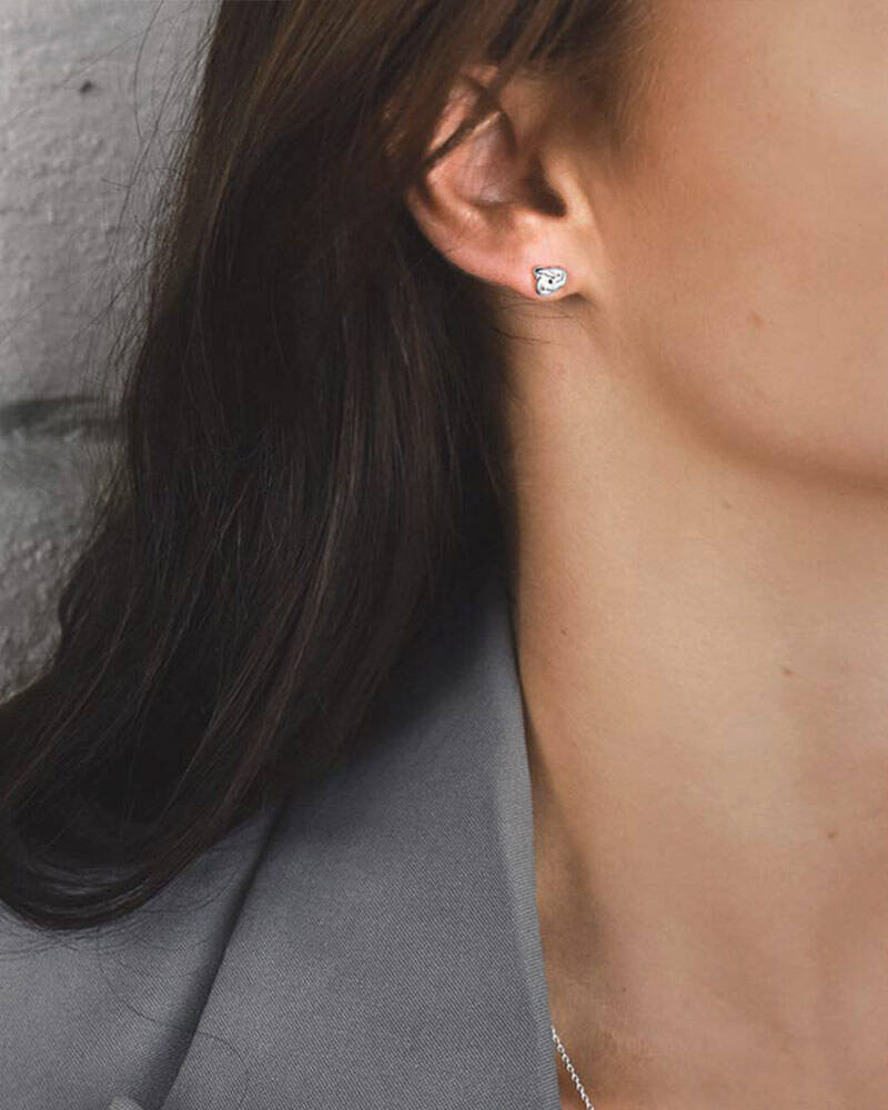 Le knot drop Oorbel Zilver