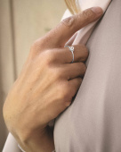 Le knot drop ring 17,5 Zilver Le knot drop ring 17,5 Zilver