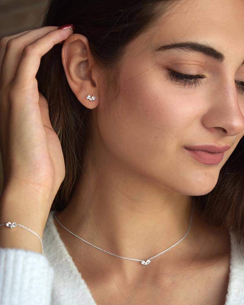 Love Heart Oorbel Zilver