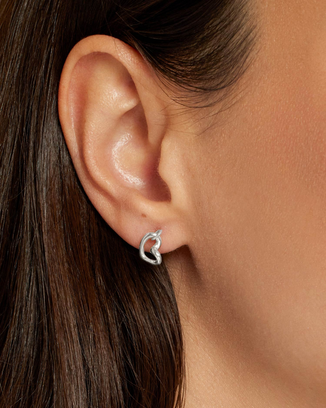 Love Vibe drop studs Earrings Silver