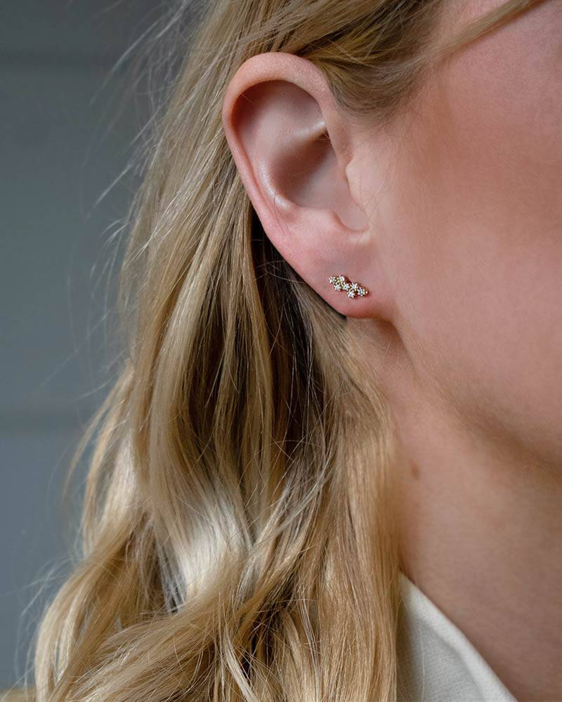 Milky Way drop Oorbel Goud