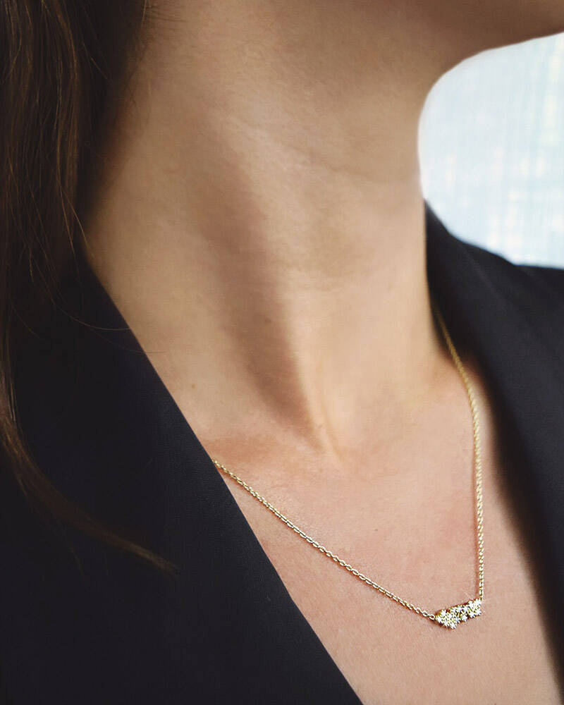 Milky Way single Kettingen Goud