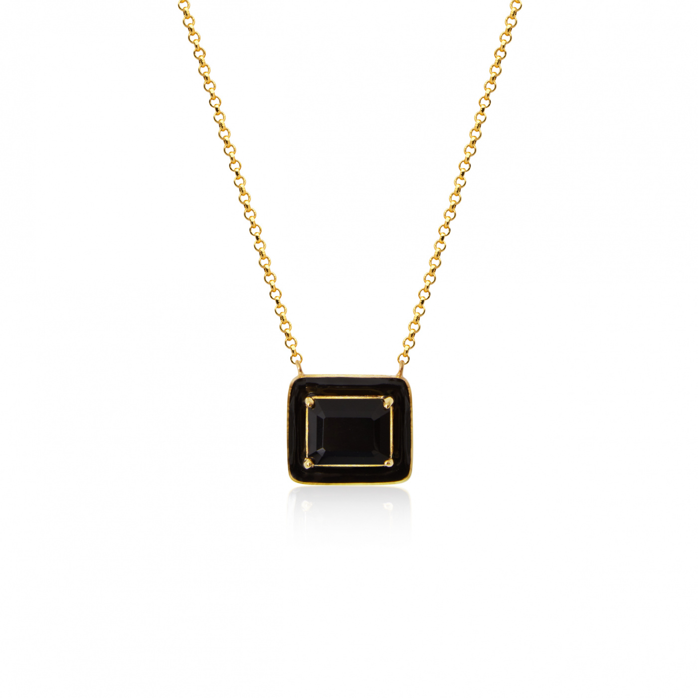 Iris Kettingen black onyx