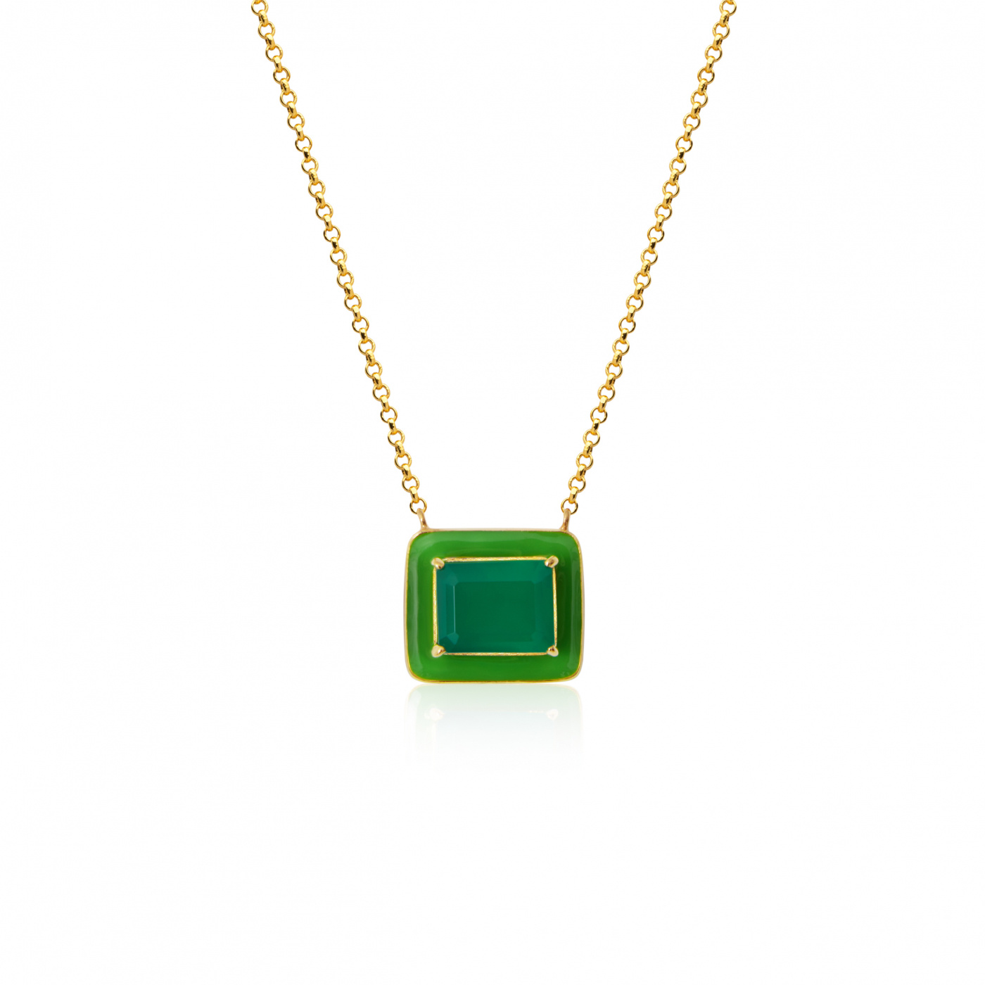Iris Kettingen  green onyx