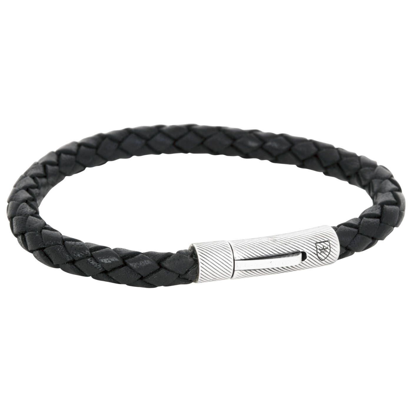 Zilver/läderArmbanden svart