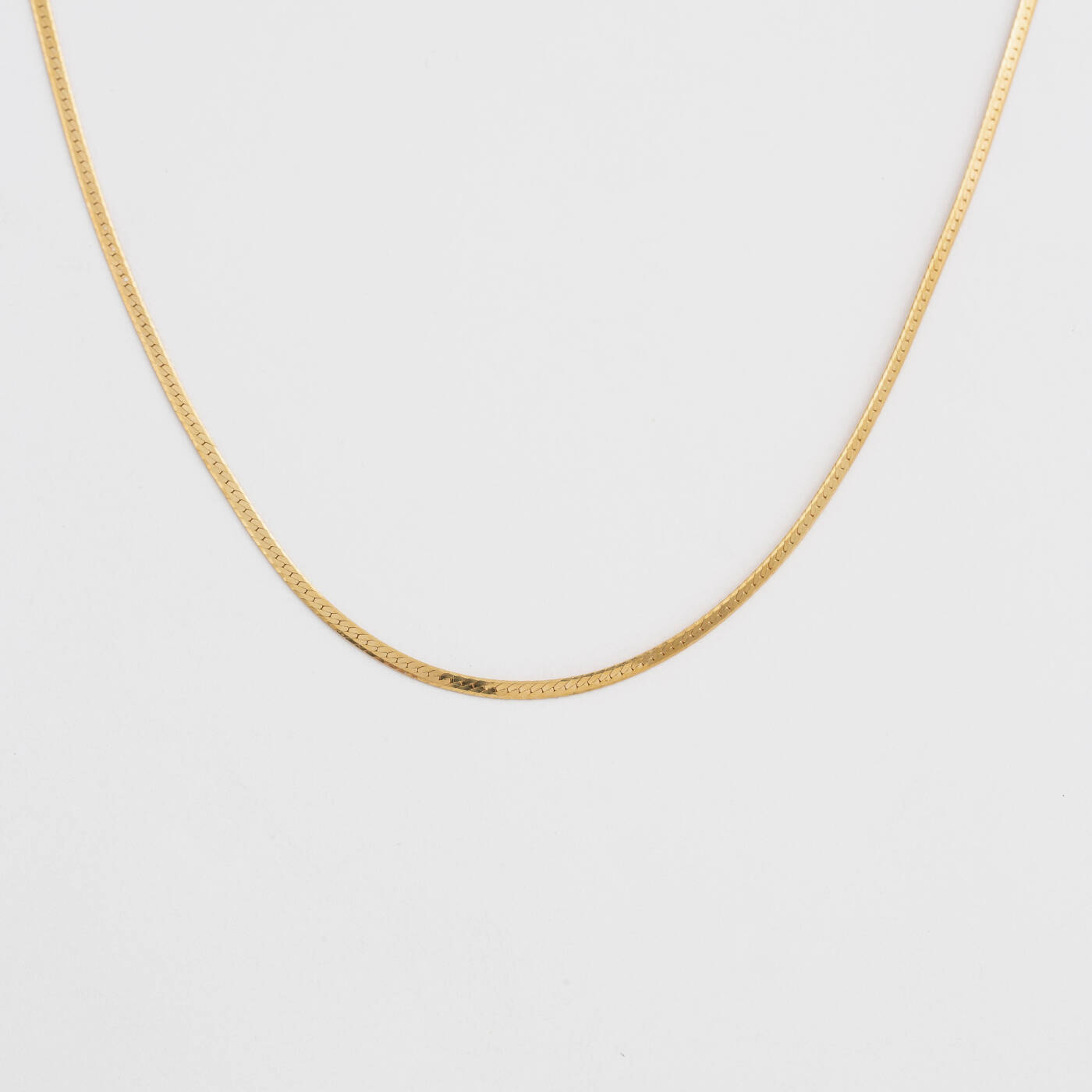 Herringbone Choker Kettingen Gold