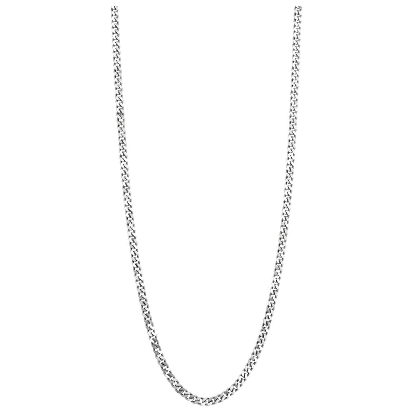 ZilverKettingen pansar. 50+5cm