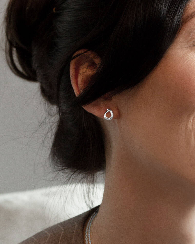 Ocean drop Oorbel Zilver