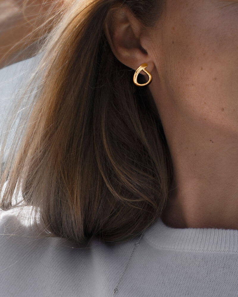 Ocean small Oorbel Goud