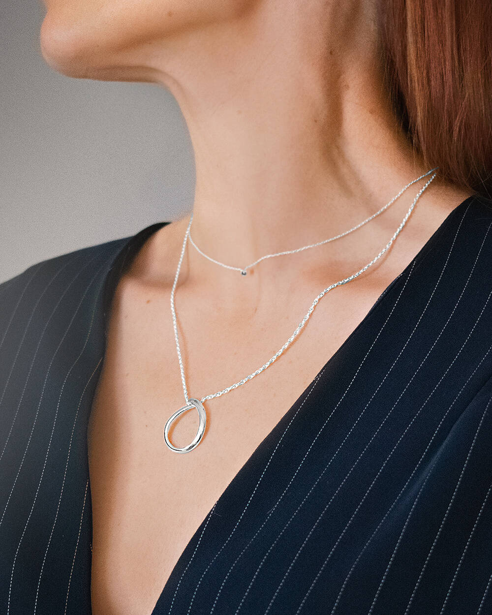 Ocean single Kettingen Zilver