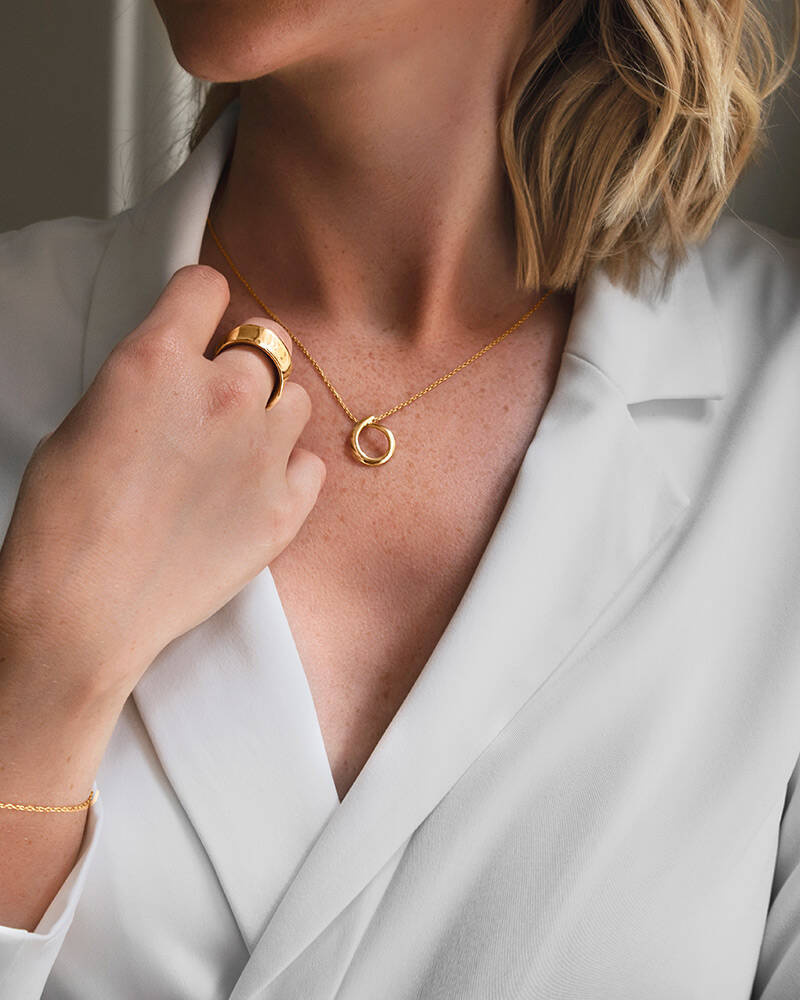 Ocean small single Kettingen Goud