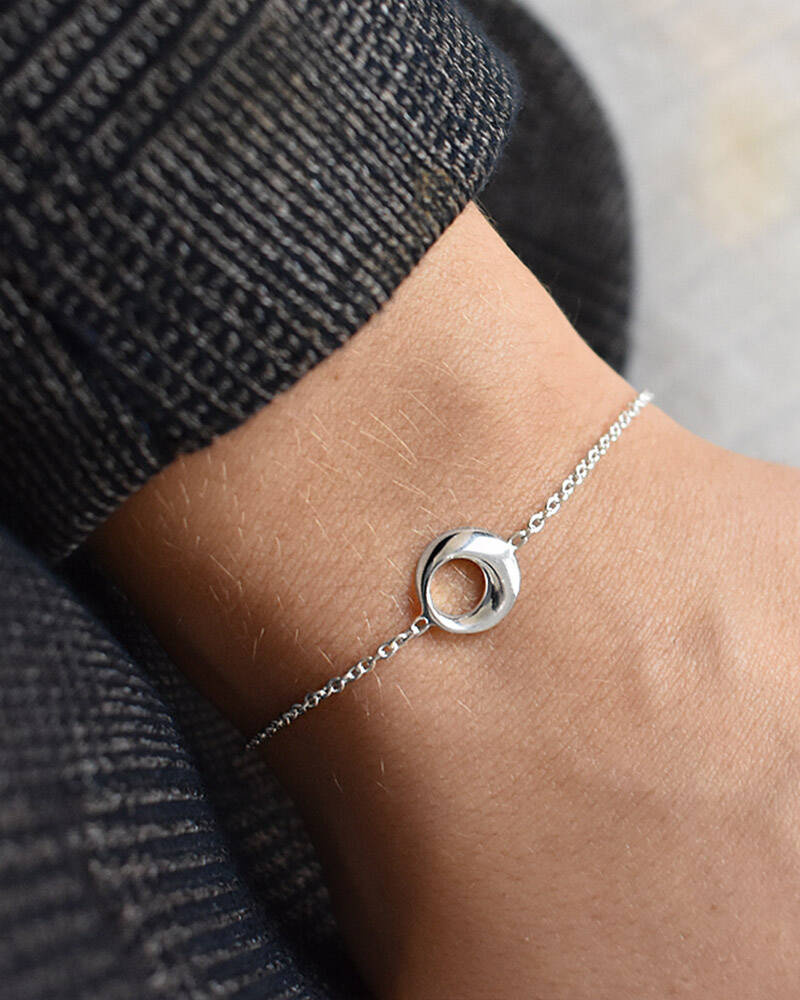 Orbit drop Armbanden Zilver