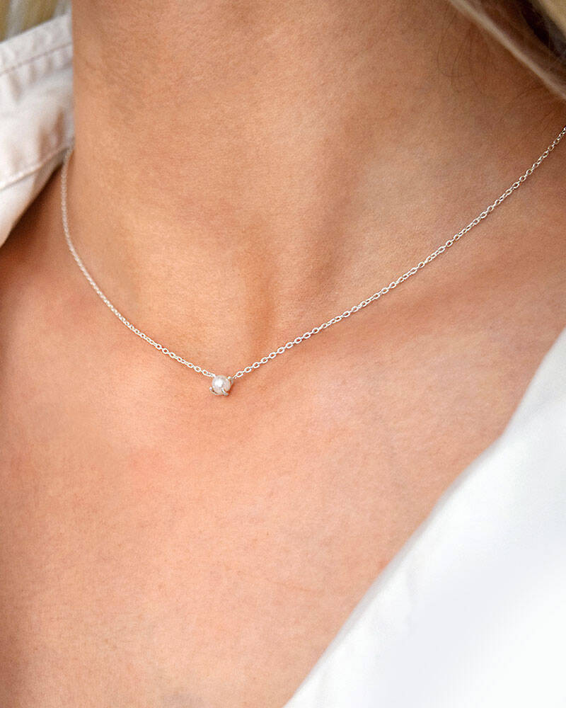 Petite Pearl Kettingen Zilver