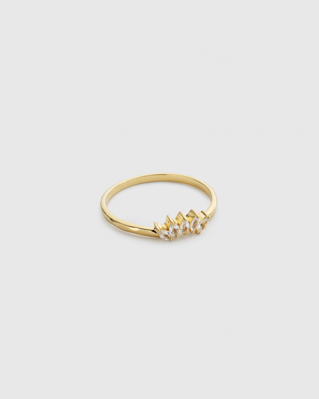 Theodora Ring Goud White