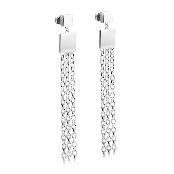 Fringe Oorbel Zilver