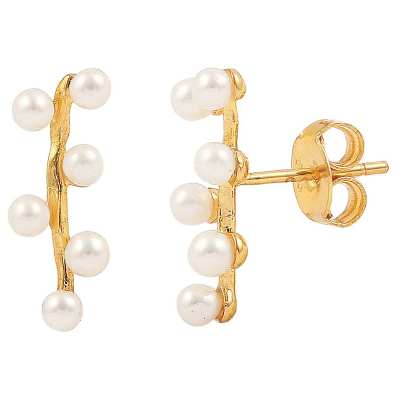 Alva croissant Oorbellen Goud