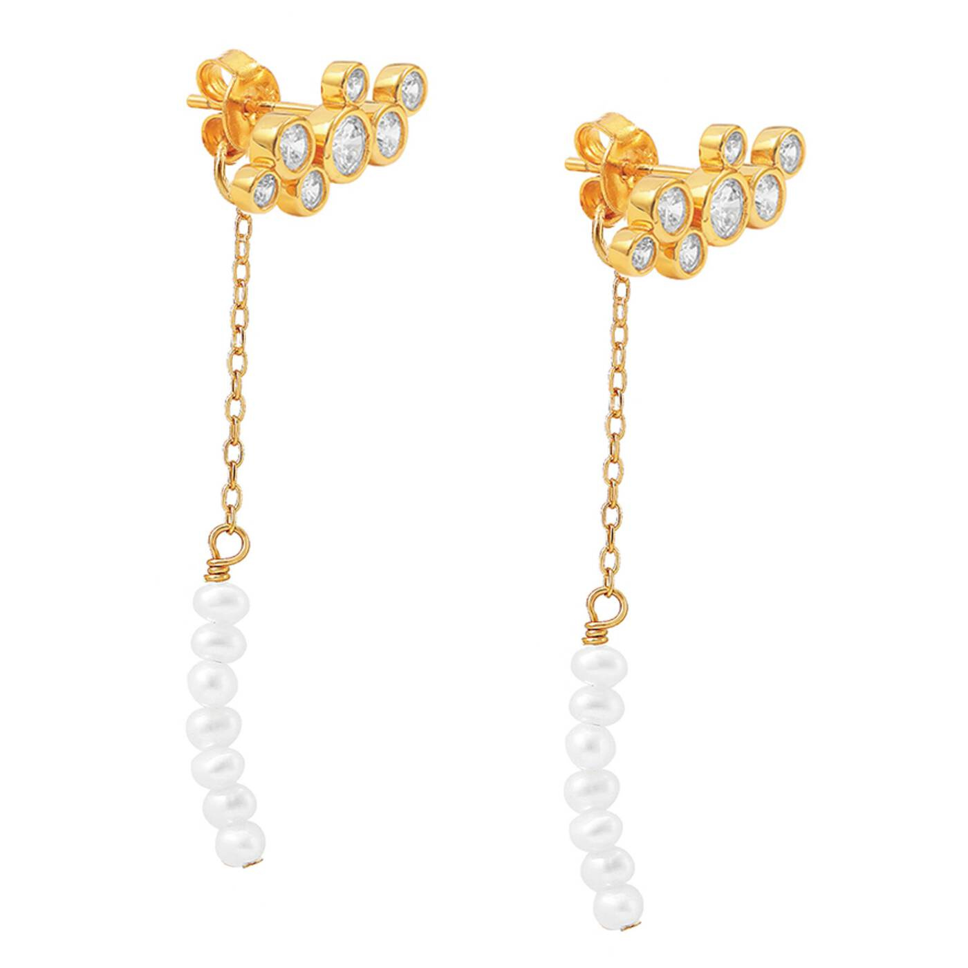 Agnes multi stickers Oorbellen Goud