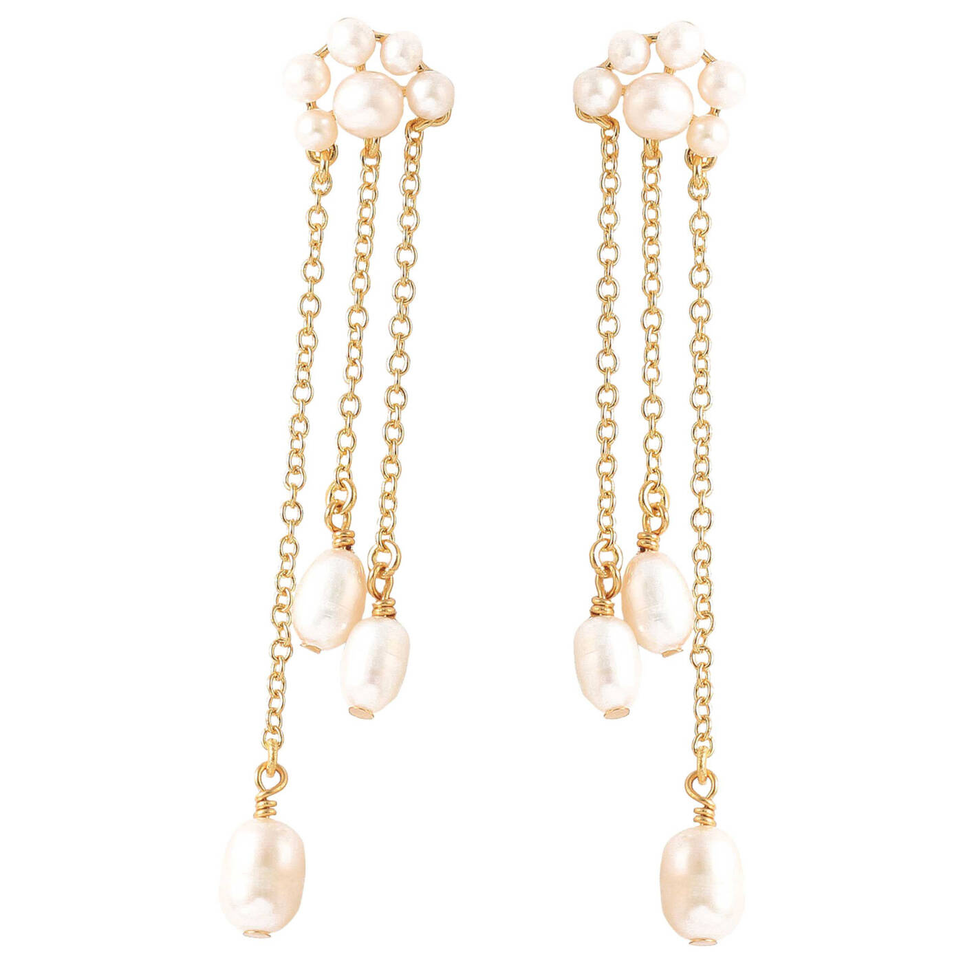 Cloud Oorbellen Goud